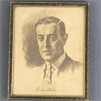 Woodrow Wilson Framed Picture 1927