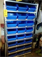 Seven Tier Metal Shelf W/Organizer Bins