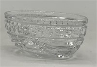 Small Waterford Crystal Oblong Bowl, Signed