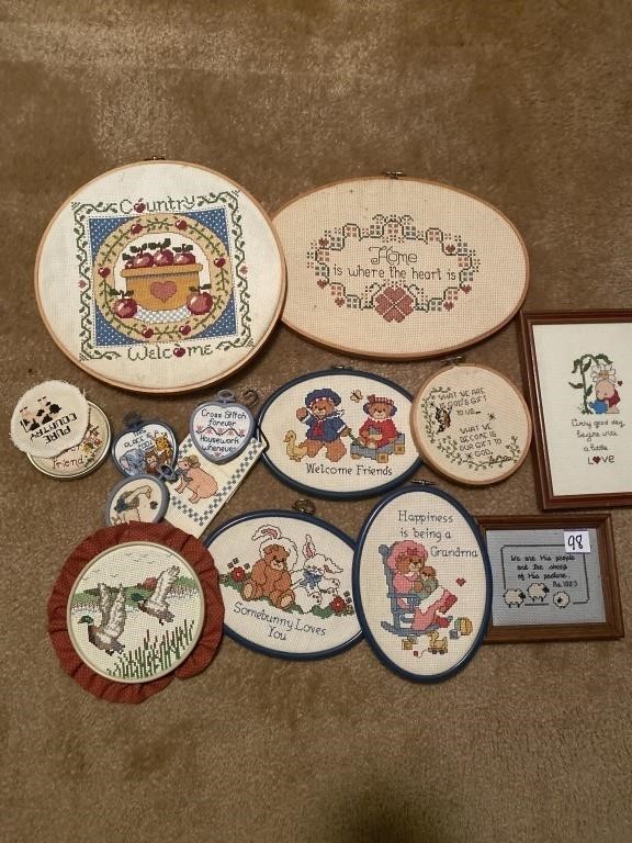 Cross stitch lot