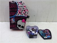 Monster High Lot  Case & Puzzle  as Shown