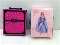 (2) Plastic Barbie Doll Cases/Trunks "B"