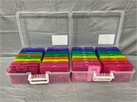 Colorful Organizers w/ Crafting Supplies
