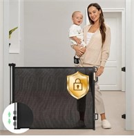 Momcozy Retractable Mesh Baby Gate or Dog Gate,