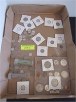 Tray of Assorted Coins - Mostly Silver