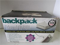 Vintage "Backpack" Computer External CD-Rom