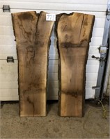 LIVE EDGE * 2 PIECES WALNUT