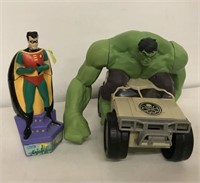 HULK AND ROBIN ACTION FIGURES