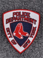 RARE AUTH. NYPD POLICE MLB RED SOX BASEBALL PATCH