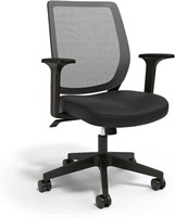 UN56947 Mesh Back Fabric Task Chair  Black