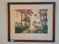 "ENVIRONE I AUMEAU" BY PHILIPPE PRINT - FRAMED