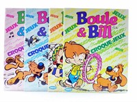 Boule et Bill. Lot de 4 livres-jeux