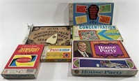 (6) Vintage Family Board Games, Jeopardy, Ouija &