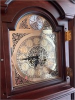 Tempest Fugit Grandfather clock in mahogany finish