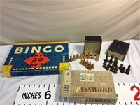 Vintage Bingo, Password, Milton Bradley chess