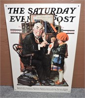 Saturday Evening Post Cover, Tin Sign