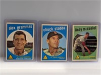 1959 Topps #6,26,479 Grammas Stobbs McDaniel