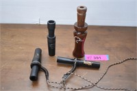 Four Vintage Duck Calls