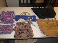 6pc Lady's Purses & Bags