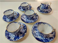 13Pc Royal Crown Derby Tea Set