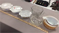 Corningware Covered Dishes, Pyrex Nesting Bowls