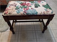 Vintage Upholstered Stool