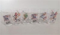 Six Looney Tunes Tumblers Smucker's Collectibles