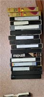 Group of vhs tapes