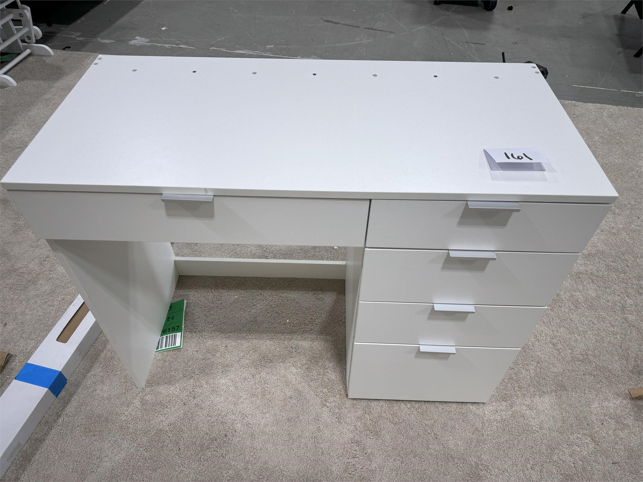 White Vanity 5 drawers (no Mirror)