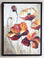 Large Canvas Print of Poppy Flowers