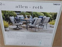 2ct Allen Roth Swivel Dining Chairs