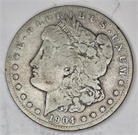 1904 s Better Date Morgan Silver Dollar