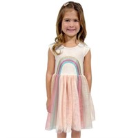 Zunie Girl's 7 Ballerina Dress, Multi-Coloured 7