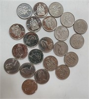 CANADA 50 CENT COINS