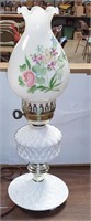 Vintage 18" Milk Glass Lamp