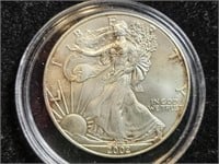 2002 American Silver Eagle Dollar 1 oz silver ....