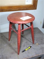 Wooden Stool, 16" H