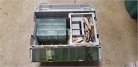 (1) Rubbermaid Tackle Box w/ Some Lures
