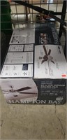 (1) Hampton Bay 60" LED Indoor Ceiling Fan