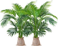 4ft Artificial Areca Palm 2 Pack  Indoor/Outdoor