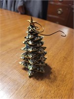 Metal Enameled Christmas Tree Ornament