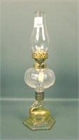 Fenton Hearlight Marigold Swan Kerosene Lamp