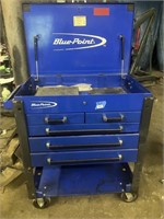 blue point tool cart 5 drawers side tray side