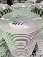 60 White Porcelain 230mm Dinner Plates