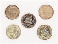 Coin Assorted U.S. Silver Half Dollars 5 Coins