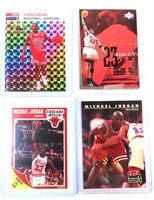 Four (4) Michael Jordan cards