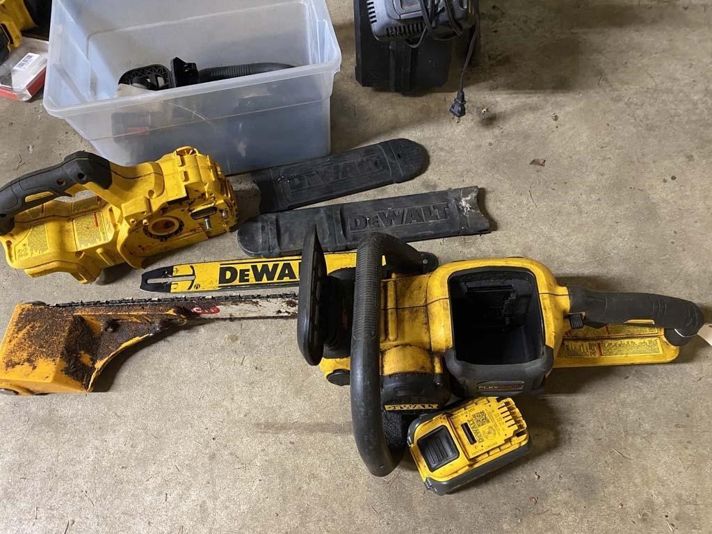 DeWalt FlexVolt Cordless Chainsaw & Asst Parts