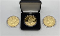 1849 Gold Plated Morgan Dollar Tributes