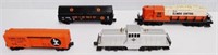 Lot of 4 Illinois Central Train Cars