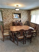 Antique Dining Room Table & 6-Chairs
